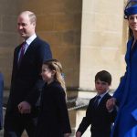 Kate Middleton famiglia abito blu