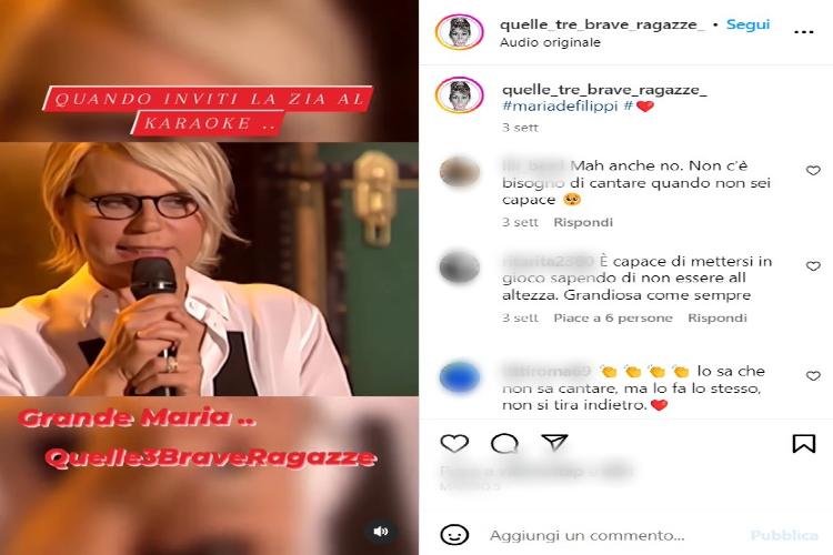 Maria come si è ridotta dopo la fine della morte di Maurizio