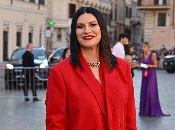Laura Pausini abito rosso