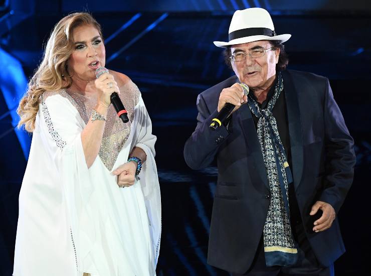 Al Bano e Romina Abito bianco