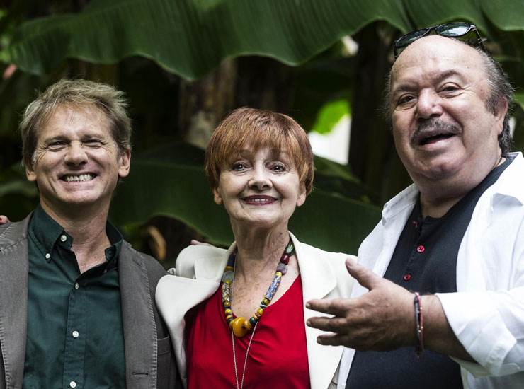 Giulio Scarpati, Milena Vukotic e Lino Banfi