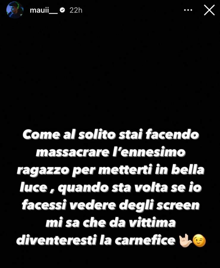 Storia Instagram Manuel