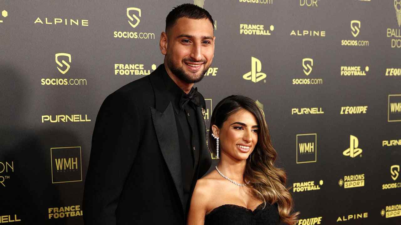 Gianluigi Donnarumma e Alessia Elefante