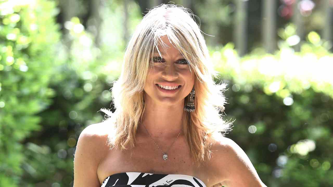 Maddalena Corvaglia abito zebrato