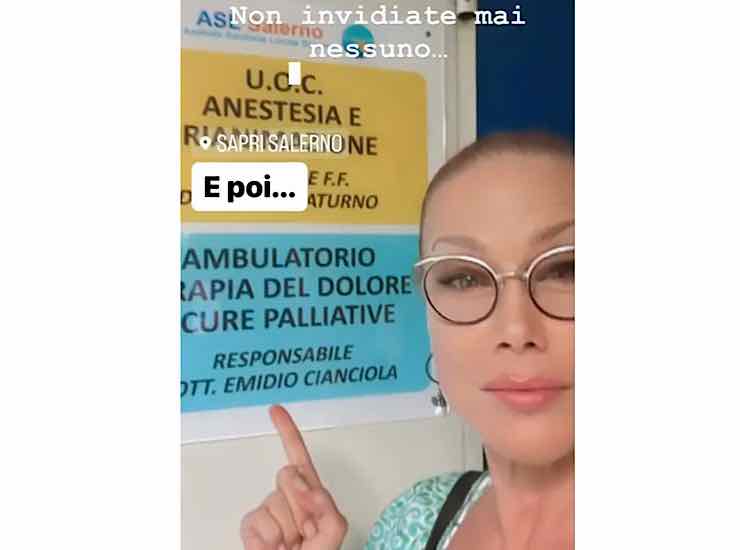 Nancy Brilli in ospedale