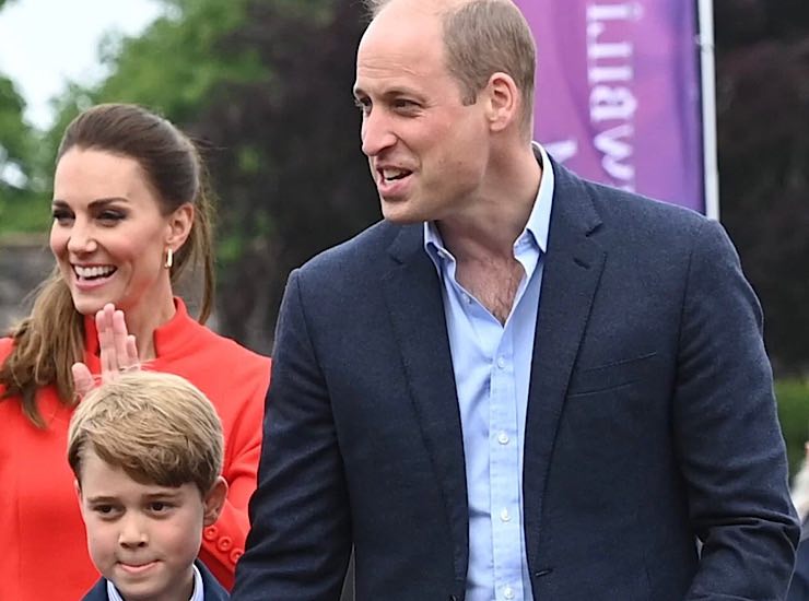 William, Kate e George