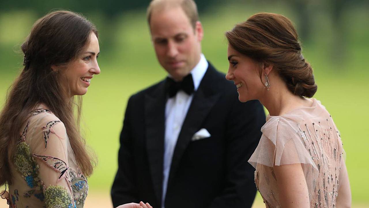 Kate, William e Rose Hanbury