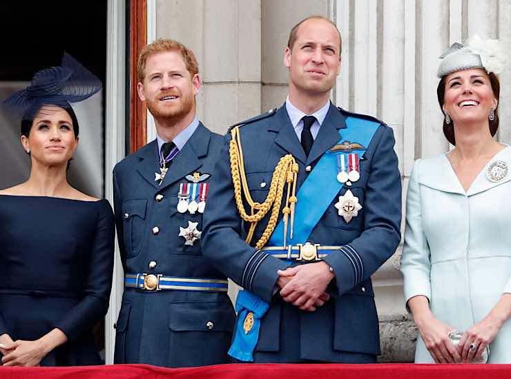 Kate e William con Harry e Meghan