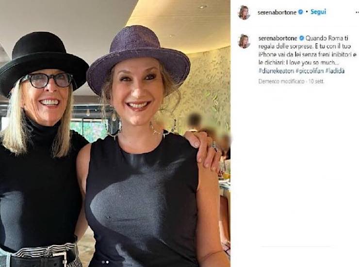 Serena Bortone e Diane Keaton