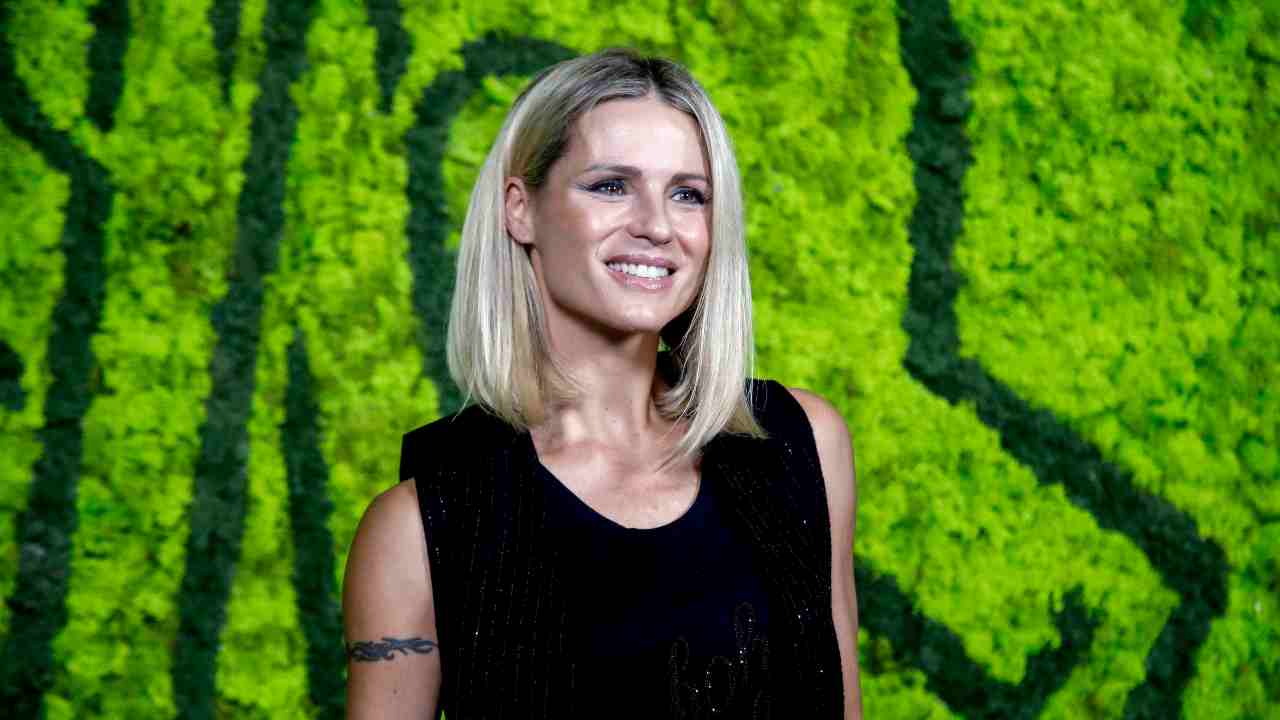 Michelle Hunziker abito nero